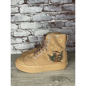 BANGS Shoes Hi Top Carolina Trees Rust Black High Top Sneakers Women 8.5M US/39